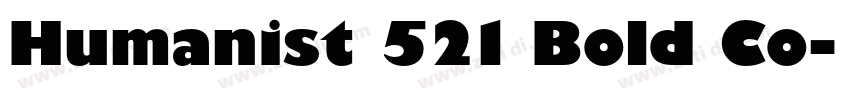 Humanist 521 Bold Co字体转换